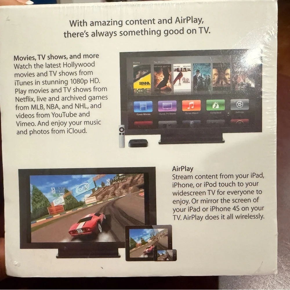 Apple TV 2nd Generation A1427 – Brand New Factory Sealed (2012)